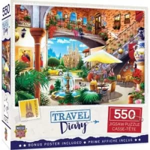 Masterpieces Puzzle Travel Diary Barcelona Puzzle 550 Piece Jigsaw Puzzle