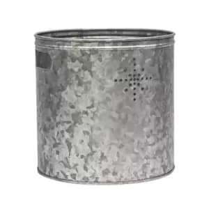 Indoor Christmas Tree Bucket with Star 23cm Steel