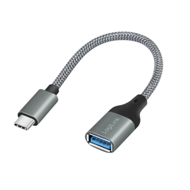 LogiLink USB 3.2 Gen1 Type-C adapter. C/M to USB-A/F. OTG. auminum. 0.