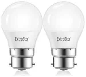 5W LED Golf Ball Bulb B22 Daylight 6500K (pack of 2)