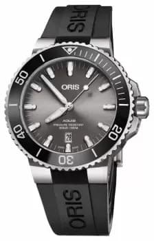 ORIS 01 733 7730 7153-07 4 24 64TEB Mens Titanium Aquis Watch
