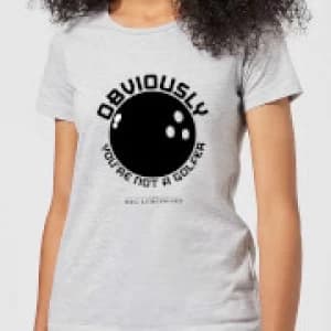 The Big Lebowski Obviously You're Not A Golfer Womens T-Shirt - Grey - 3XL