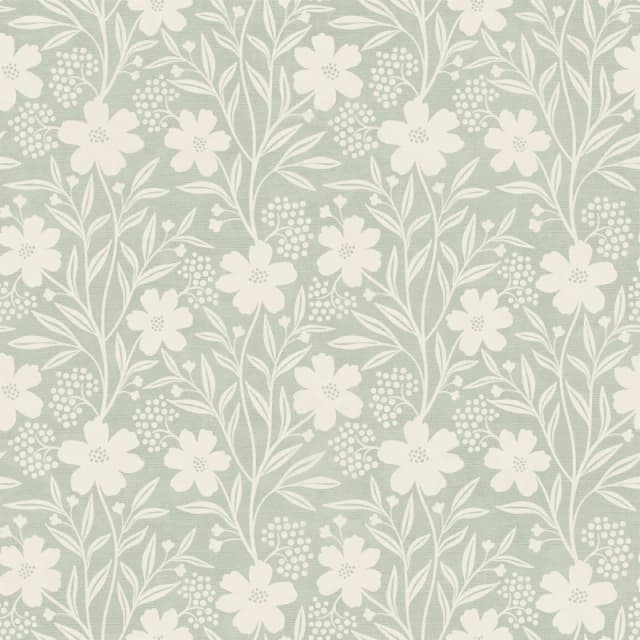 Arthouse Berry Floral Sage Wallpaper Green unisex One Size