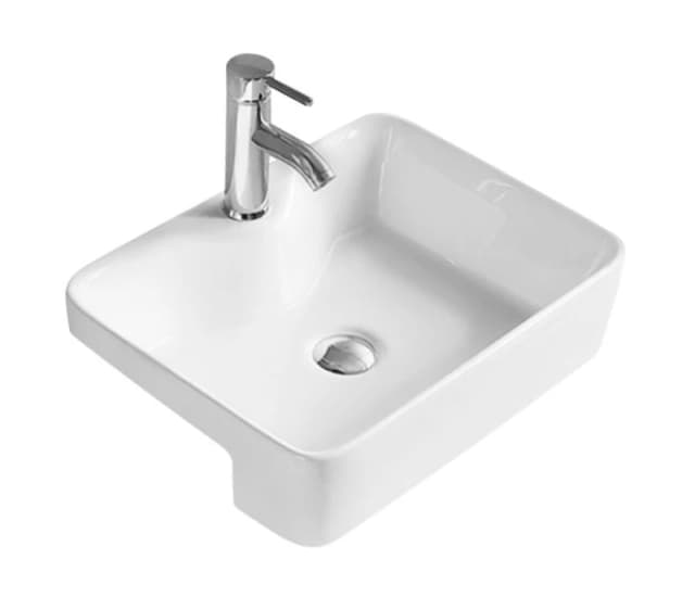 Balterley Balterley Semi Recessed Basin - gloss white- 480mm White
