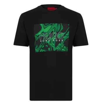 Hugo Boss Dolive Graphic Logo T-Shirt Black Size L Men