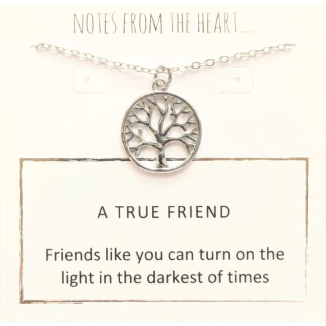 Notes From The Heart NFTH A TRUE FRIEND Silver unisex one size