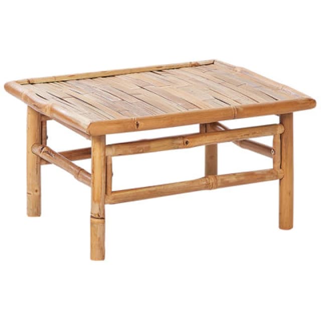 Beliani Garden Coffee Table Cerreto 55cm 64cm Bamboo Wood Brown