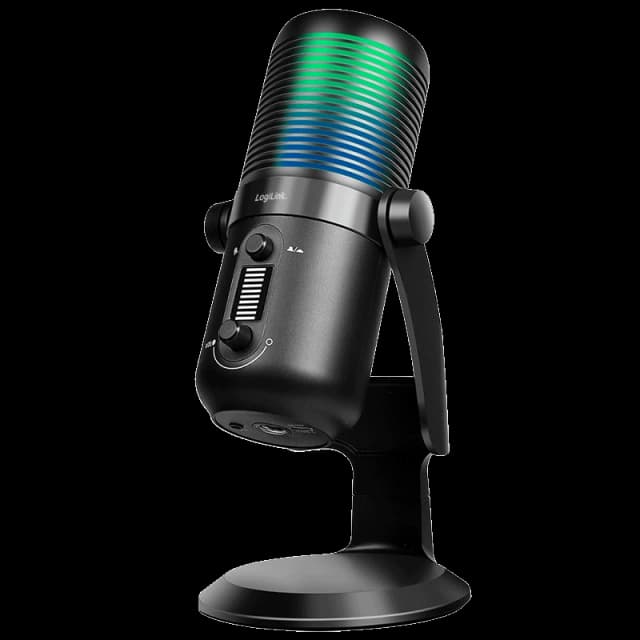 LogiLink Microphone. USB. Condenser microphone. RGB light. dual patter