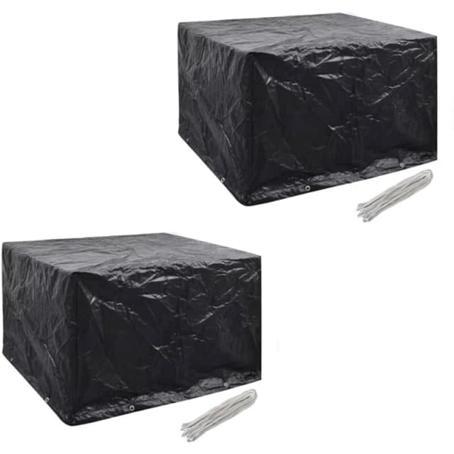 VIDAXL Vidaxl - Garden Furniture Covers 2pcs 4 Person Poly Rattan 113x113cm 8719883809458