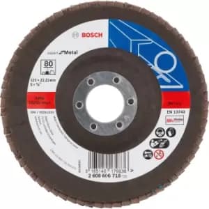 Bosch Expert X551 for Metal Angled Flap Disc 125mm 80g Pack of 1