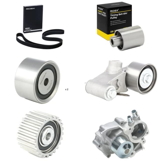 RIDEX 3096W0129 Water Pump + Timing Belt Kit with water pump, Number of Teeth: 281 Water Pump & Timing Belt Kit (3096)