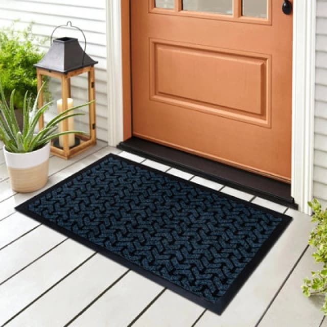 RugsX Doormat Antislip Dunlop 0800 Blue - Indoor, Outdoor 40X60 Cm