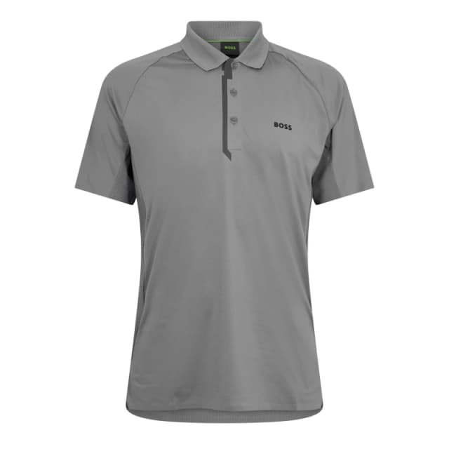 Boss Mens Paddytech Short Sleeve Polo Shirt Dark Beige male L