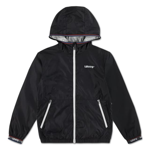 Levis Kids Levis Weather Resistant Lightweight Windbreaker Jet Black G52 male 14 Yrs