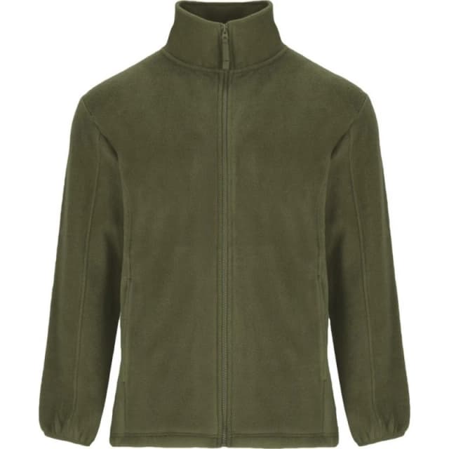ROLY ROLY Men Artic Full Zip Fleece Jacket in Green Size: Small Green S Male 5063470577170