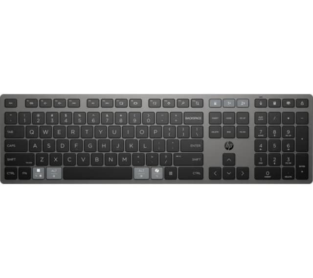 HP 720 Multi-Device Rechargeable Wireless Keyboard - Nightfall Black 198122140794