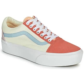 Vans OLD SKOOL PLATFORM womens Shoes Trainers in White,4.5,6,6.5,7.5,8,3,7,5.5,4