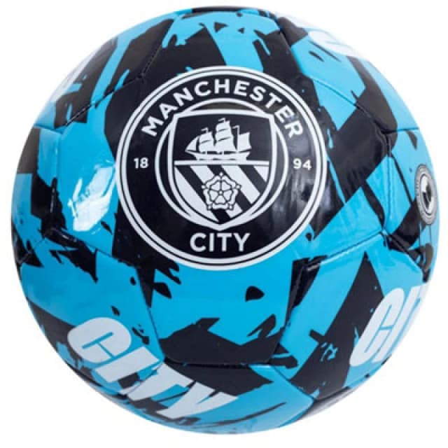 Manchester City Fc Graffiti Football Sky Blue/black/white (5)