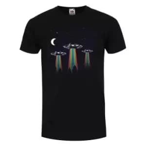 Grindstore Mens Rainbow UFO T-Shirt (3XL) (Black)