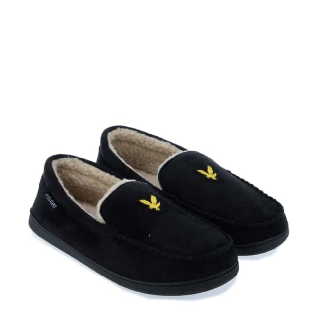 Lyle and Scott Aspen Slippers Black male UK 7