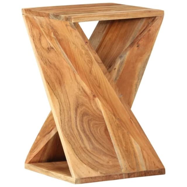 VIDAXL Side Table 35x35x55cm Solid Wood Acacia Vidaxl 8720286668566