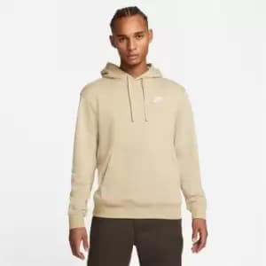 Nike Nsw Club Hoody, Limestone/Limestone/White, Male, Hoodies, BV2654-250