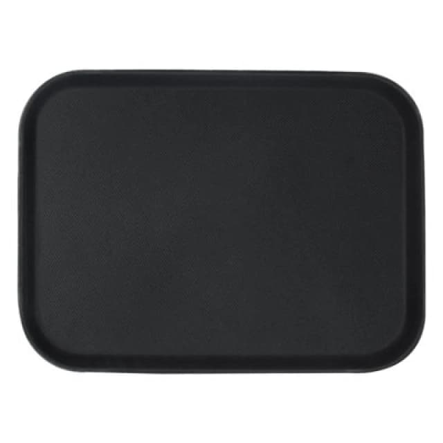 Argon Tableware Rectangular Serving Tray - 56 X 41Cm - Reusable Non Slip Stackable Rubberized Food Drinks Platter Tray