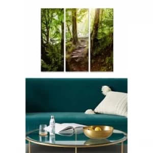 MDF301001450 Multicolor Decorative MDF Painting (3 Pieces)