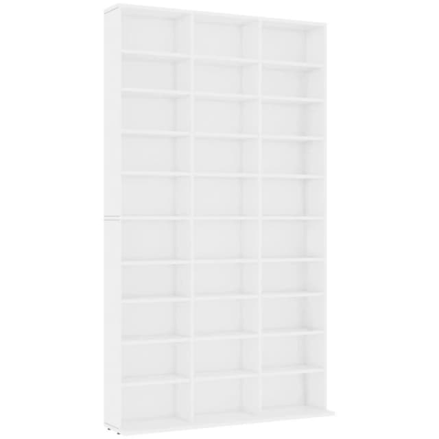 VIDAXL Cd Cabinet White 102x16x177.5cm Engineered Wood Vidaxl 801778