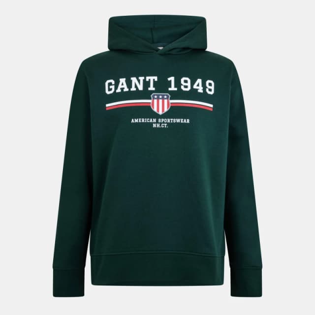 Gant Graphic Hoodie Tarten Green male S
