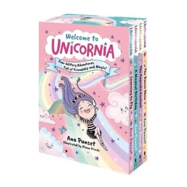 Welcome to Unicornia: Four Glittery Adventures Full of Friendship and Magic! : A world of unicorn fun for ages 5-9 in a gift-ready boxset - the perfec