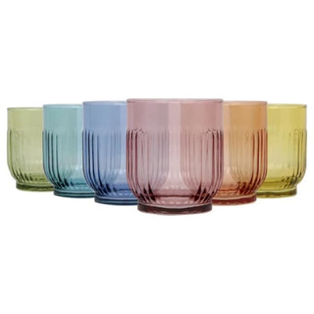 LAV Glassware Lav Tokyo Whisky Glasses - 330Ml - Full Colour - Pack Of 6