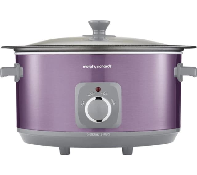 Morphy Richards Accents Sear & Stew Slow Cooker - Purple, Purple 5056765402172