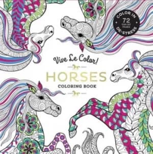 Vive Le Color Horses Adult Coloring Book by Abrams Noterie