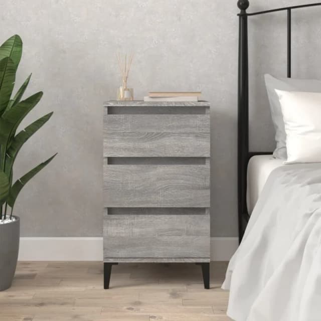 VIDAXL Bedside Cabinet Grey Sonoma 40x35x70cm Engineered Wood Vidaxl 8720845737641