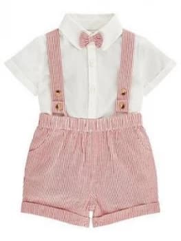 Monsoon Baby Boys Archie Dungaree Set - Red