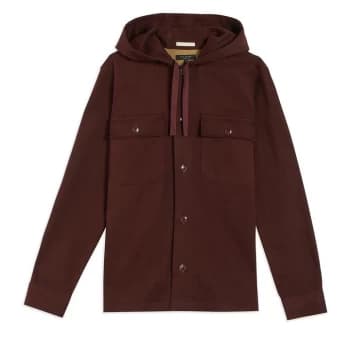 Ted Baker Marking Shacket - Dark red