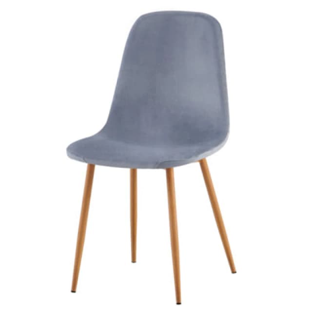 Ds Living Luxe Dining Chair 4Pc Blue Mirage Wooden Printed Coating