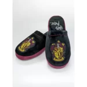 Gyffindor Harry Potter Mule Slippers Black & Burgundy Adult Medium UK Size 5-7