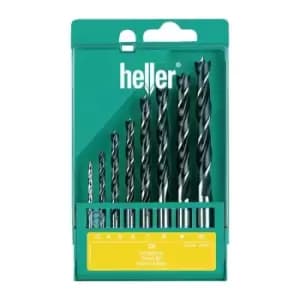 Jeu de forets a bois CV 8 pieces D. 3 4 5 6 7 8 9 10 mm acier CV