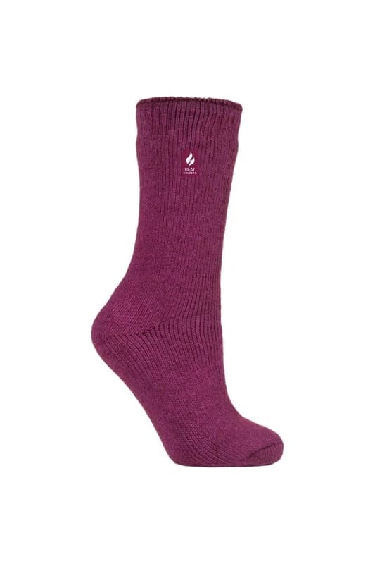 Heat Holders Ladies 1 Pair Original Socks - Deep Fuchsia, Purple BSLHH24G1FUS21