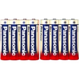Panasonic 136004 AA Battery 1.5V Alkali-manganese Pro Power 4+4
