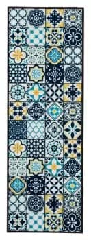 Kensington Teal Tile Design Heavy Duty Mat, 150Cm X 50Cm