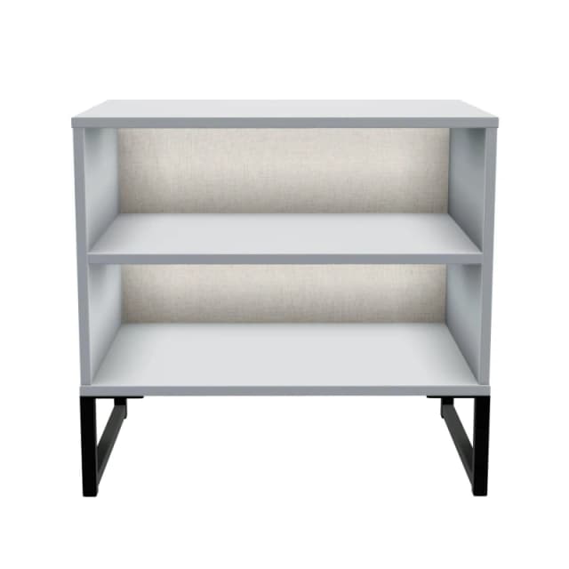 Madrid Double Open Unit In Dusk Grey (Ready Assembled)