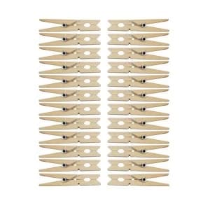 Robert Dyas Wooden Pegs - Pack of 24