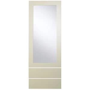 Cooke Lewis Raffello High Gloss Cream Tall dresser door drawer front W500mm Set of 3