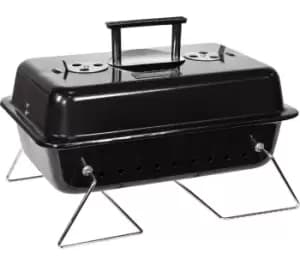 GEORGE FOREMAN Go Anywhere Toolbox GFPTBBQ1003B Portable Charcoal BBQ - Black