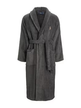 Polo Ralph Lauren Shawl Collar Dressing Gown - Slate Grey, Slate Grey, Size S/M, Men