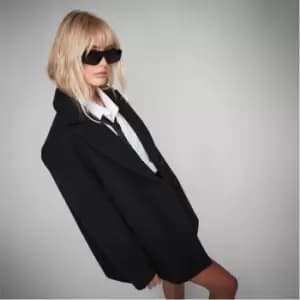 Missguided Boyfriend Oversized Blazer Coat - Black