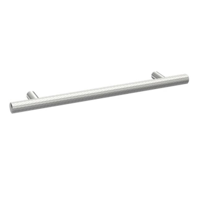 Balterley Knurled Bar Furniture Handle 220mm 160mm CentresSatin Chrome Silver